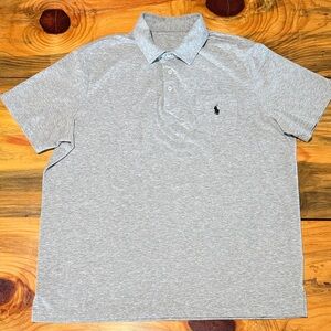 Men’s Polo by Ralph Lauren Men’s Heather Gray Short-Sleeve Polo, XL, Like New
